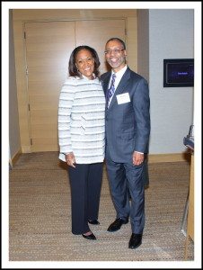 Adrienne White, Faines President AOA and Kevin Lofton